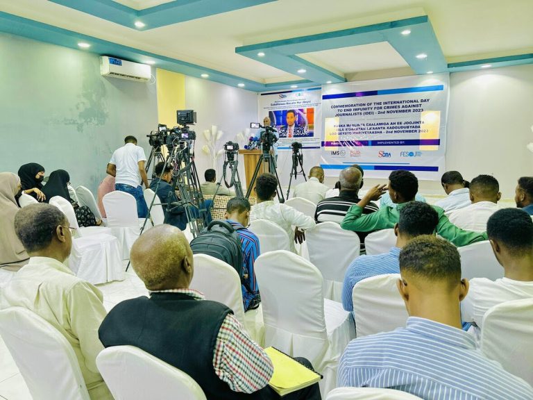 SOMA and FESOJ jointly remembered the International Day to End Impunity for Crimes against Journalists (IDEI) – 2023 and mourned the death of late Abdifatah Moalim Nur (Qays), a prominent Somali Journalist