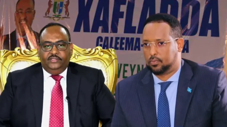 {DAAWO MUQAALKA}  Wafdi u hogaminyo Madaxweyne kuxigeenka Galmudug oo yimid Garoowe caleemo saarka saciid Deni