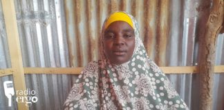 Mother of nine and farmer, Habibo, finds shelter in a communal hall in her IDP camp in Mogadishu/Rijaal Abdi/Ergo