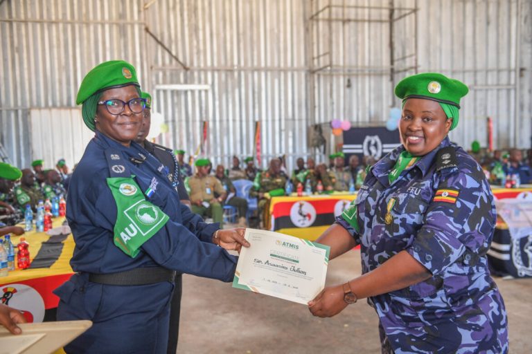 AU honors Uganda Police personnel for contributing to peace in Somalia