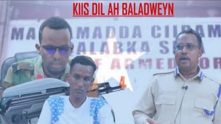 [DAAWO SAWIRADA}  Askari Dil iyo dhac ka geystay Baladweyne oo Maxkamad La so Taagay.