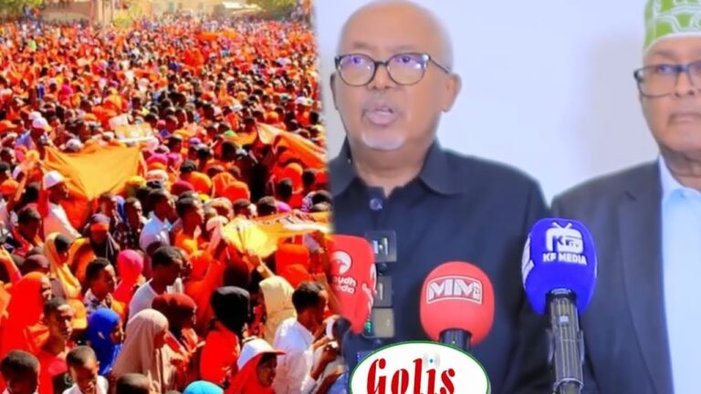 Somaliland Vice President breaks ranks to back opposition Waddani Party ahead of election.