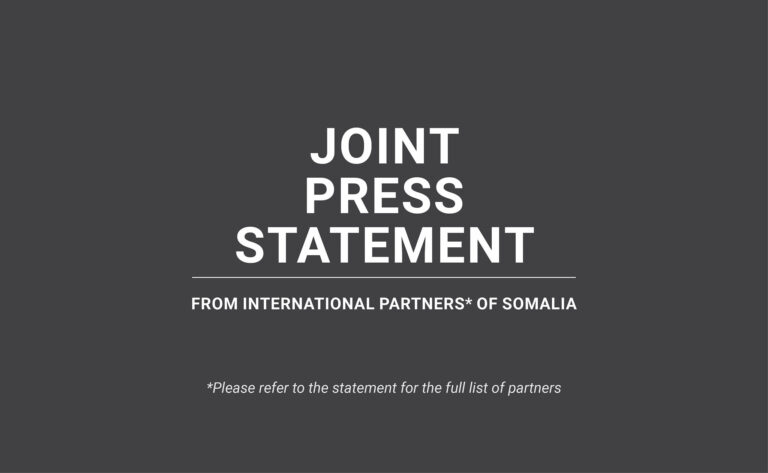 International Partners urge de-escalation of FGS-Jubaland dispute.