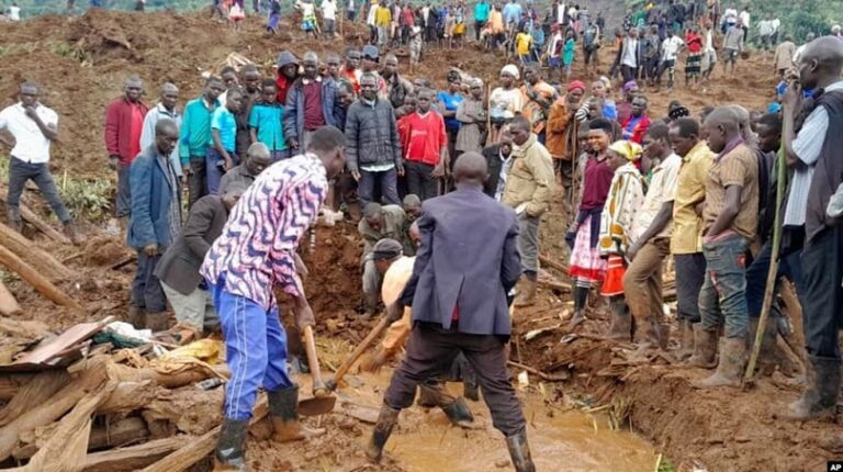 At least 15 dead after landslides bury 40 homes in villages in eastern Uganda