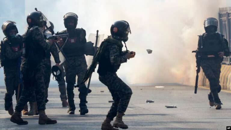 Pakistan police crackdown clears Khan protesters from Islamabad.