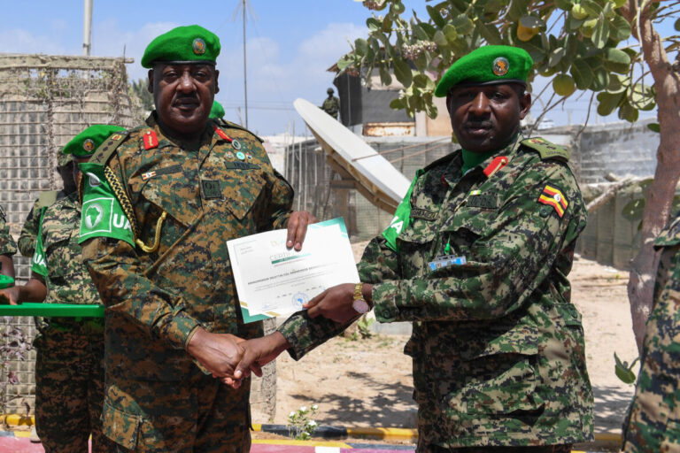 ATMIS honours Ugandan troops for contributions to Somalia’s stability.