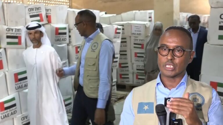 UAE delivers 700 tons of food aid to drought-stricken Somalia.