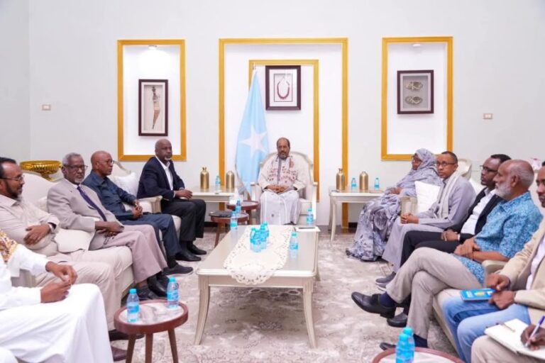 President Hassan Sheikh holds meeting with civil society leaders