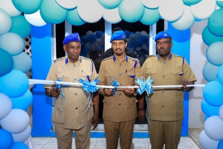 Somali Police Force Inaugurates Renovated Vehicle Command Headquarters.