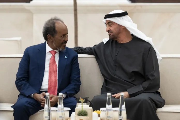 UAE President Mohammed bin Zayed meets Somali President Hassan Sheikh in Dubai